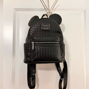 Mickey Mouse Woven Loungefly Mini Backpack